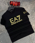 Ea7 Siyah Tshırt 24/1 Kumaş